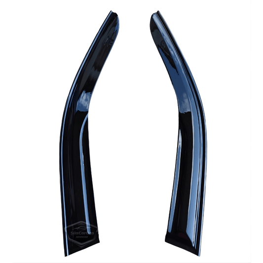 Citroen Nemo 2008-2022 Uyumlu Mugen Cam Rüzgarlığı Seti Piano Black 2'li İthal Parlak Siyah image 1