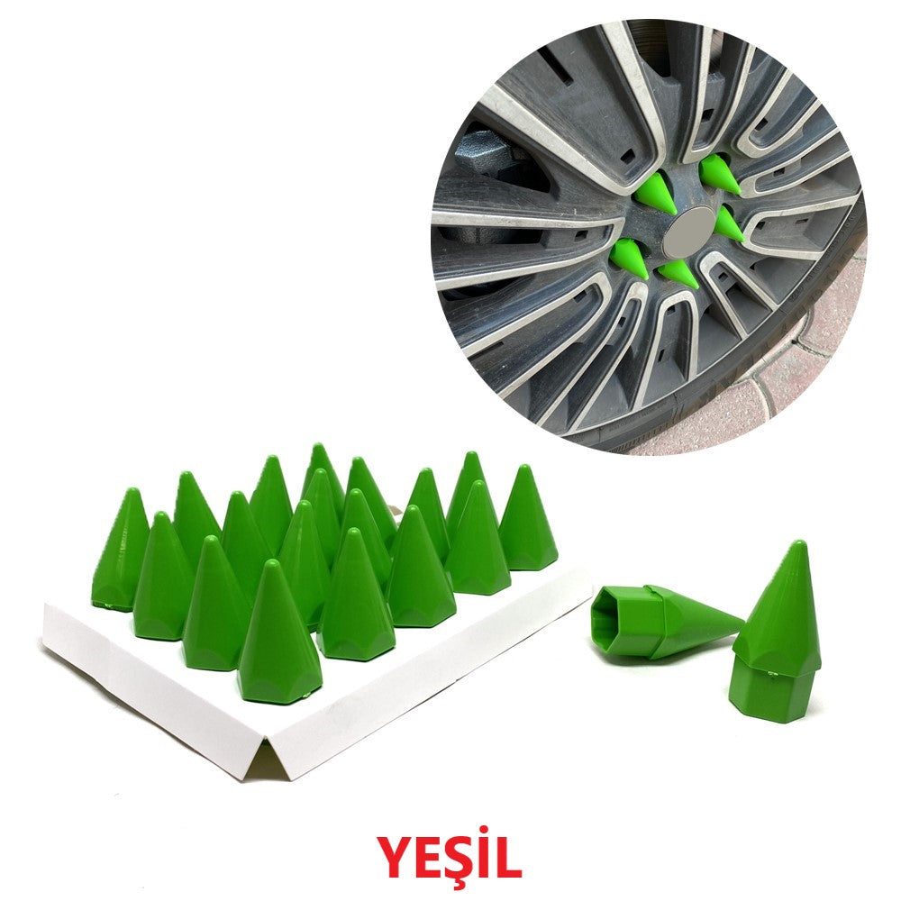 Sivri Mermi Bijon Kapağı Sökme Aparatlı 20 li Set 17 mm-19 mm image