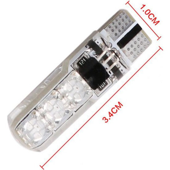 Araç Çakar Lamba RGB 16 Ledli Ampul Kumandalı Çakarlı Park Ampülü image 5