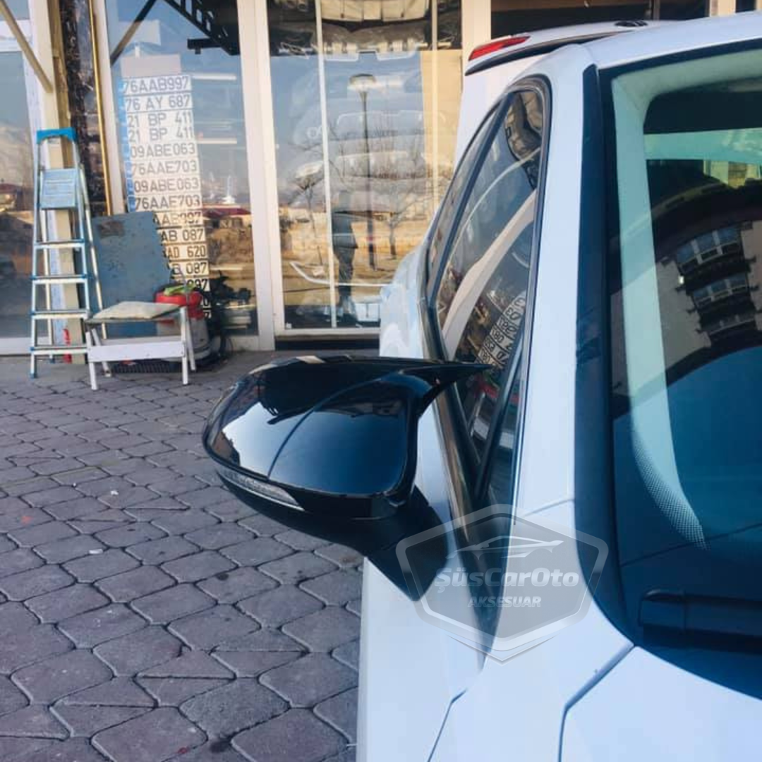 Vw Passat B8 2015 Sonrası Batman Yarasa Ayna Kapağı Piano Black ABS Plastik image 8