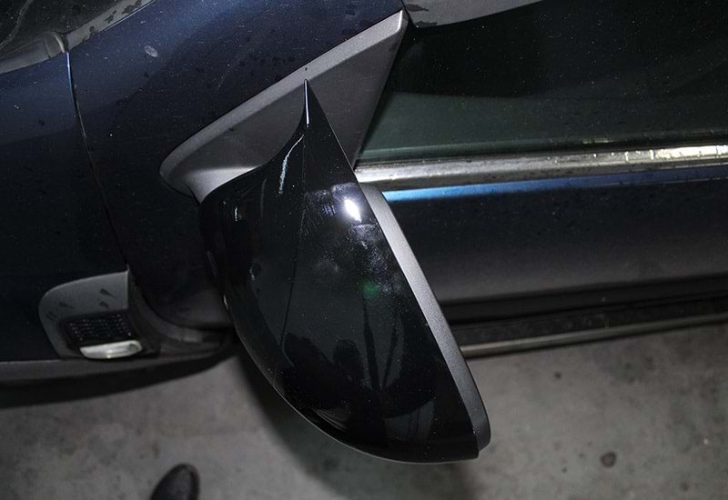 Dacia Duster 2 2018 Sonrası Batman Yarasa Ayna Kapağı Piano Black ABS Plastik image 3
