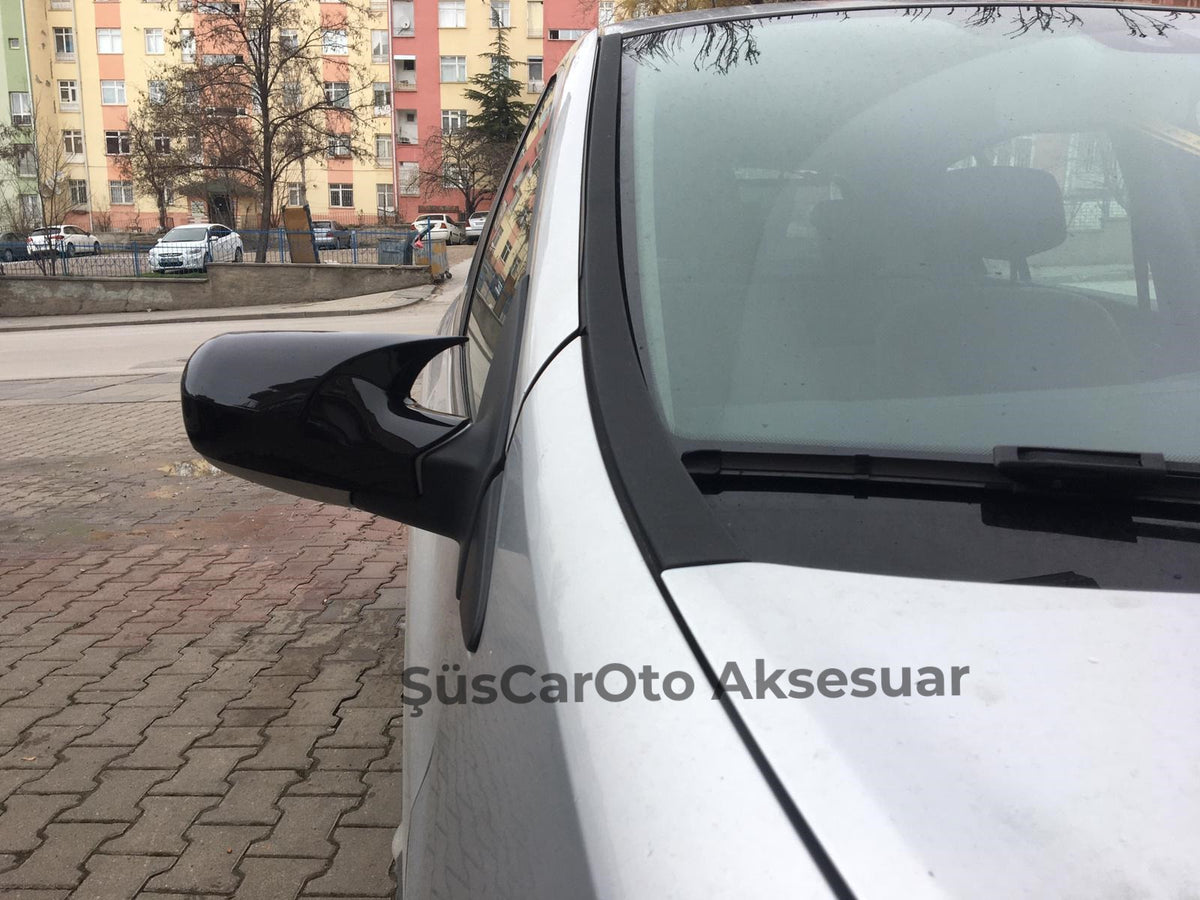 Renault Clio 3 2005-2009 Batman Yarasa Ayna Kapağı Piano Black ABS Plastik image 6