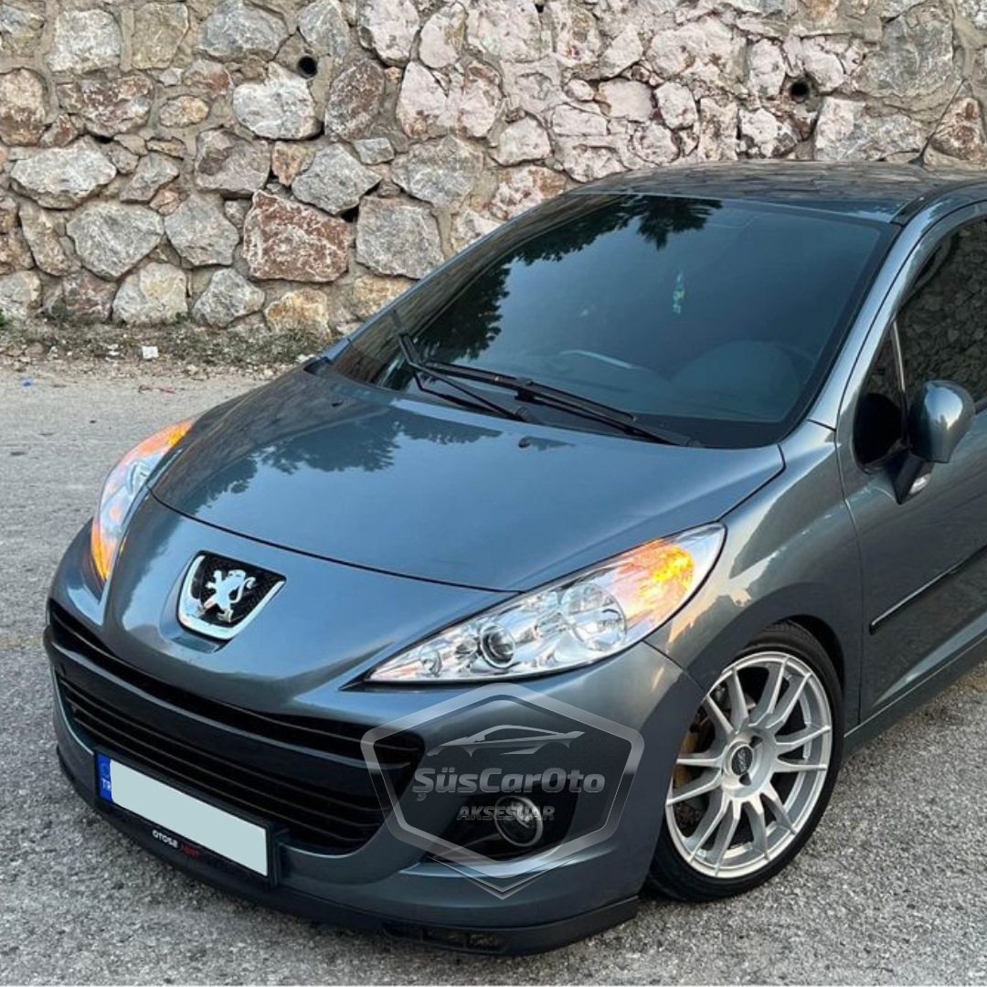 Peugeot 207 2006-2014 Uyumlu Üniversal Laguna Lip Esnek Ön Lip 2 Parça Tampon Altı Dil Karlık Ön Ek image 9