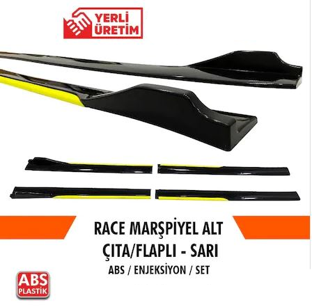 Üniversal Piano Black Kulaklı Flaplı Marşpiyel Lipi Bıçağı Sarı image 0