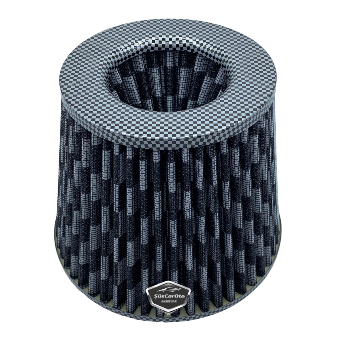 Carub Performans ve Ses Arttırıcı Açık Hava Filtresi +6 Hp Açık Tip Karbon 76 mm image 0