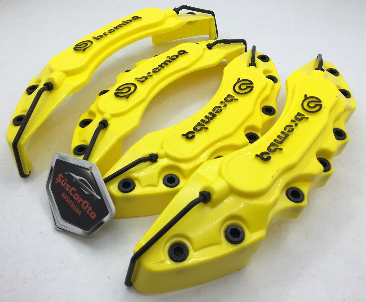 Brembo Fren Kaliper Kapağı 4'lü Set Üniversal 17'' ve Üzeri Uyumlu - Sarı image
