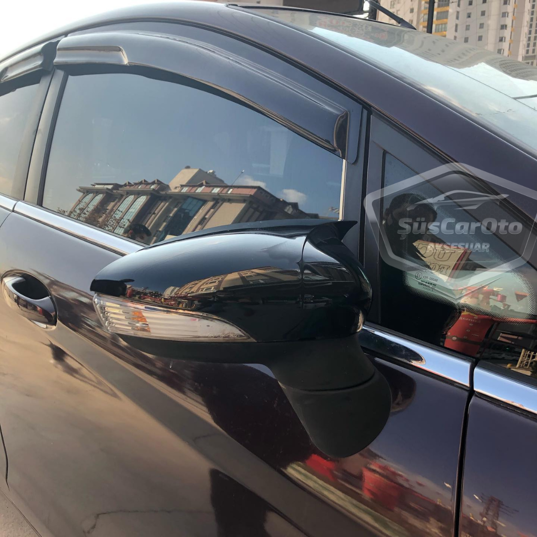 Ford Fiesta 2008-2017 Batman Yarasa Ayna Kapağı Piano Black ABS Plastik image 6