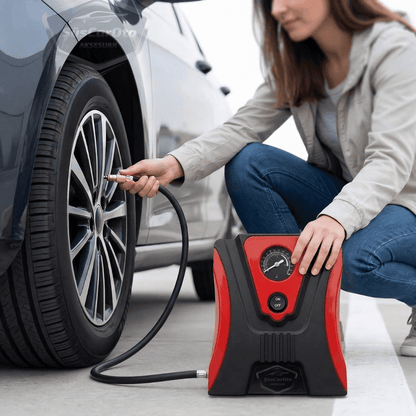 Taşınabilir Oto Hava Kompresörü Araç Hava Pompası 12V Mini Lastik Bot Şişirme Çakmaklık Girişli Basınç Göstergeli 150 PSİ 60W image 9