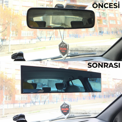 Bombeli Makaslı Geçmeli Karartmalı İç İlave Ayna Mavi Renkli Ayna 280 mm image 0