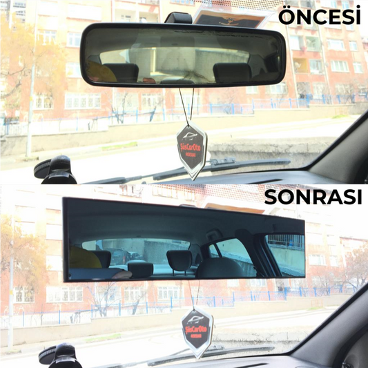 Bombeli Makaslı Geçmeli Karartmalı İç İlave Ayna Mavi Renkli Ayna 280 mm image 0