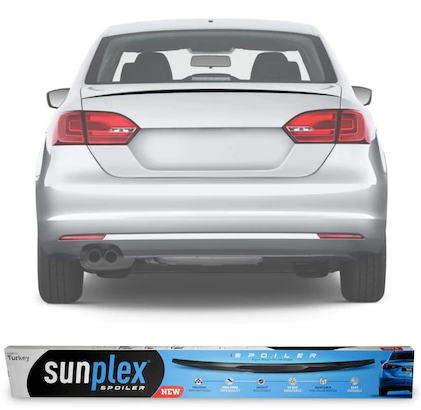 SUNPLEX VW Jetta Bagaj Üstü Spoiler Piano Black 2010-2017 Arası image 0