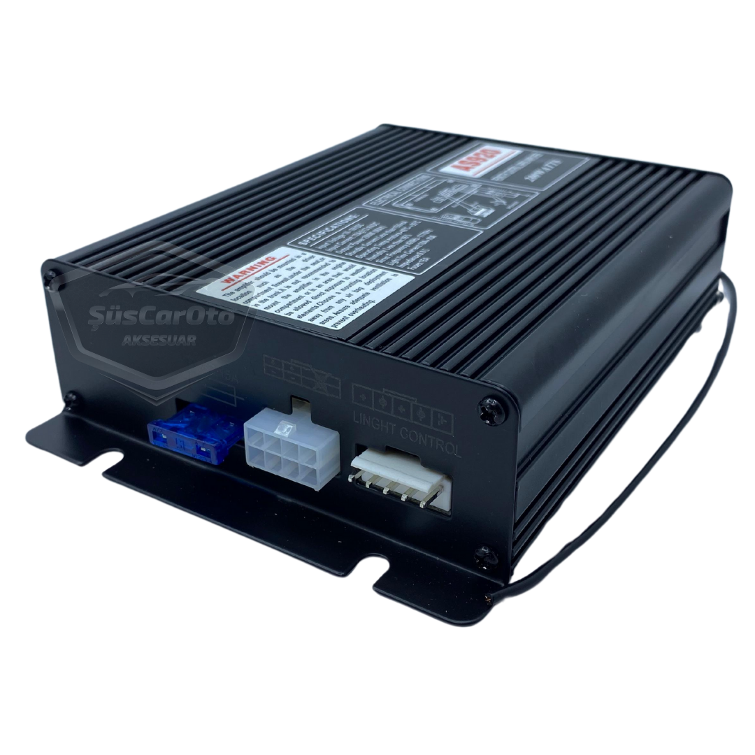 Profesyonel Polis Sireni Uzaktan Kumandalı Güçlü Siren Kablosuz Wireless Kontrol Korna Megafonlu Mikrofonlu Metal 200W 12V AS920 image 8