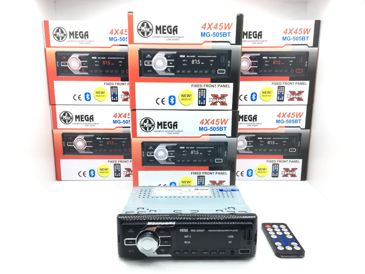 MEGA MG-505BT Oto Radyo Teyp Bluetooth 2xUsb/Sd/AUX Kumandalı 45Wx4 image 2