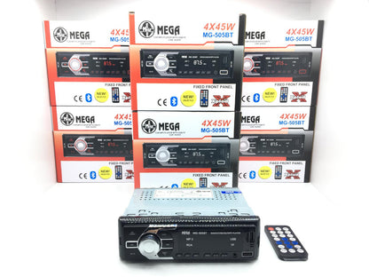 MEGA MG-505BT Oto Radyo Teyp Bluetooth 2xUsb/Sd/AUX Kumandalı 45Wx4 image 2