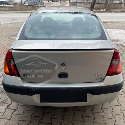Renault Clio 2 Symbol 1998-2008 Sedan Uyumlu Bagaj Üstü Spoiler Bagaj Çıtası Piano Black Parlak Siyah image 7