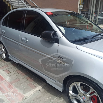 Hyundai Accent Era 2006-2012 Batman Yarasa Ayna Kapağı Piano Black ABS Plastik image 5