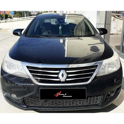 Renault Latitude 2010-2015 Batman Yarasa Ayna Kapağı Piano Black ABS Plastik image 2
