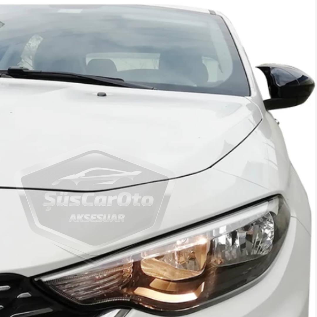 Fiat Egea Batman Yarasa Ayna Kapağı Piano Black ABS Plastik image 8