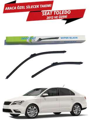 Seat Toledo 2012 Sonrası Sentinel Araca Özel Muz Ön Silecek Takımı Sağ Sol image 0
