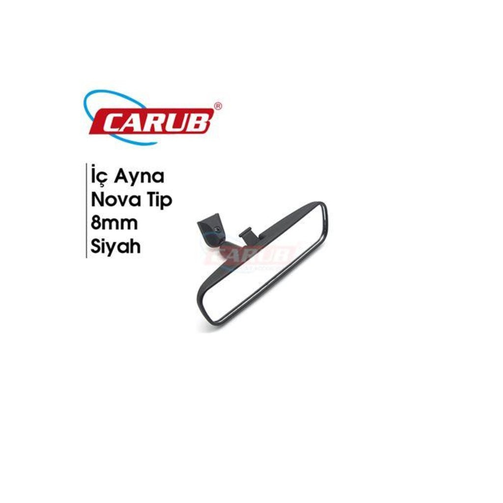 Carub İç İlave Ayna 8 mm Nova Tip 21 cm Siyah (Chevrolet Model) image 1