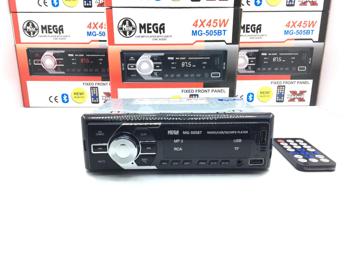 MEGA MG-505BT Oto Radyo Teyp Bluetooth 2xUsb/Sd/AUX Kumandalı 45Wx4 image 3