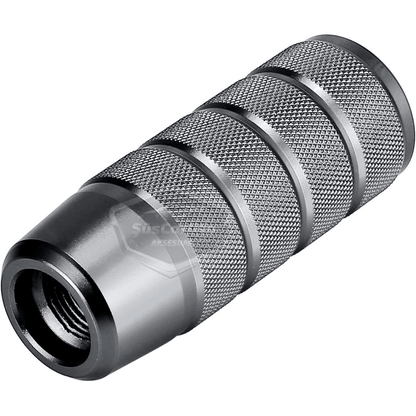 Üniversal 9.5 cm JDM Metal Spor Görünümlü Vites Topuzu Aparatlı Alüminyum Alaşım Otomatik-Manuel Yarış Vites Kolu Titanyum Gri image 7
