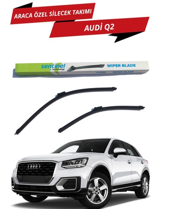 Audi Q2 2016 Sonrası Sentinel Araca Özel Muz Ön Silecek Takımı Sağ Sol image 0