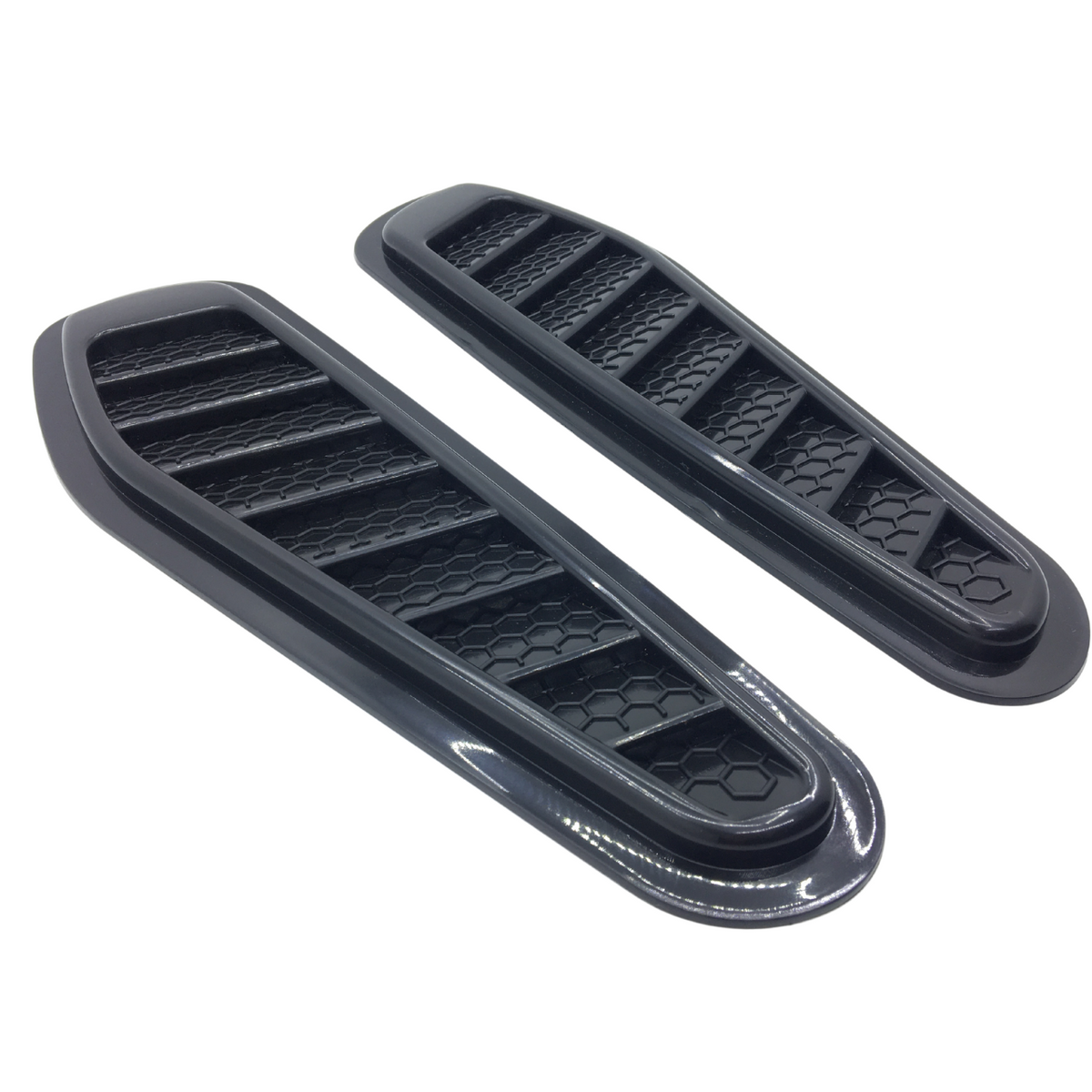 Universal Piano Black Kaput Üstü Havalandırma Izgarası Venti Universal Air Scoop İnce Tip 2'li image 2