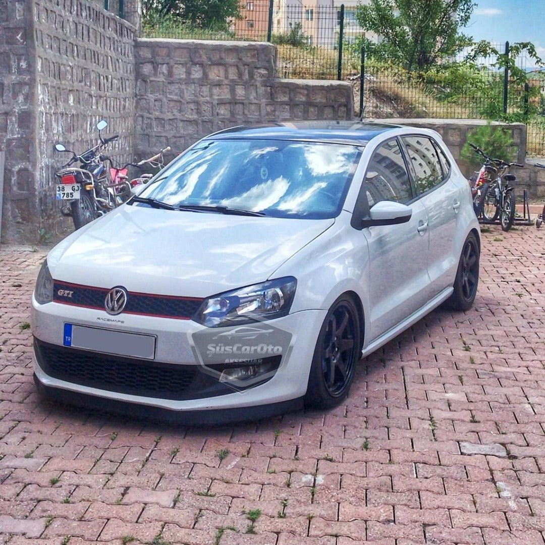 Vw Polo Mk5 6R-6C 2009-2017 Uyumlu Üniversal Astra H lip Esnek Ön Lip 2 Parça Tampon Altı Dil Karlık Ön Ek image 1
