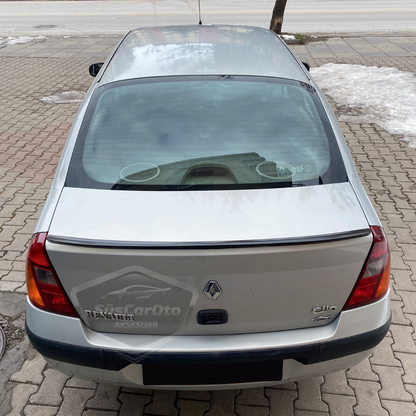 Renault Clio 2 Symbol 1998-2008 Sedan Uyumlu Bagaj Üstü Spoiler Bagaj Çıtası Piano Black Parlak Siyah image 9