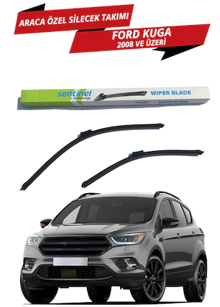 Ford Kuga 2008-2012 Sentinel Araca Özel Muz Ön Silecek Takımı Sağ Sol image 0