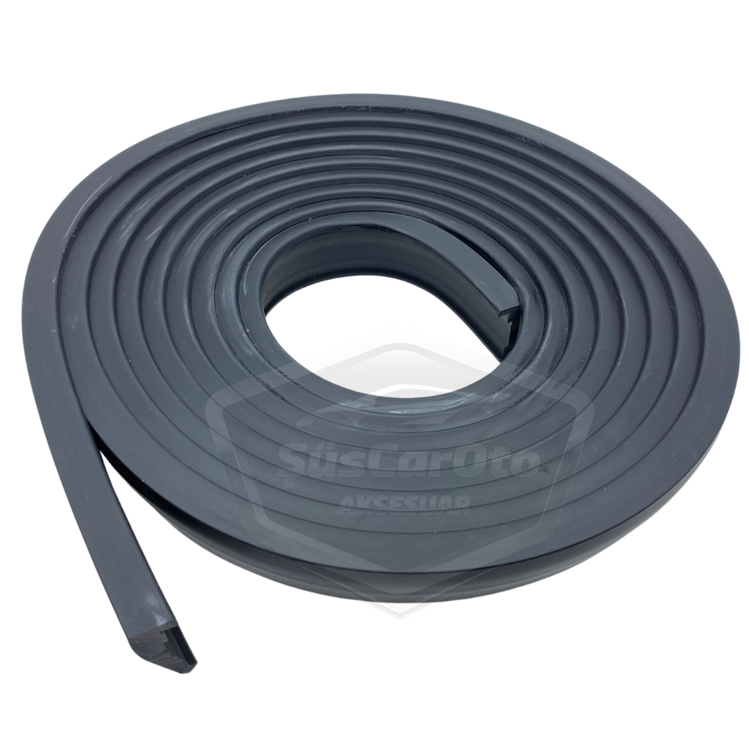 Üniversal Elastik Çamurluk Dodik Seti Poliüretan Çamurluk Kaplaması 45 mm x 5 metre Montaj Setli Siyah image 2