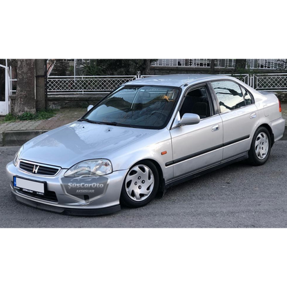 Honda Civic İES EK 1996-2000 Uyumlu Üniversal Astra H lip Esnek Ön Lip 2 Parça Tampon Altı Dil Karlık Ön Ek image 3