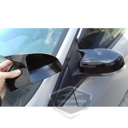 Ford Focus 2.5 2009-2011 Batman Yarasa Ayna Kapağı Piano Black ABS Plastik image 7