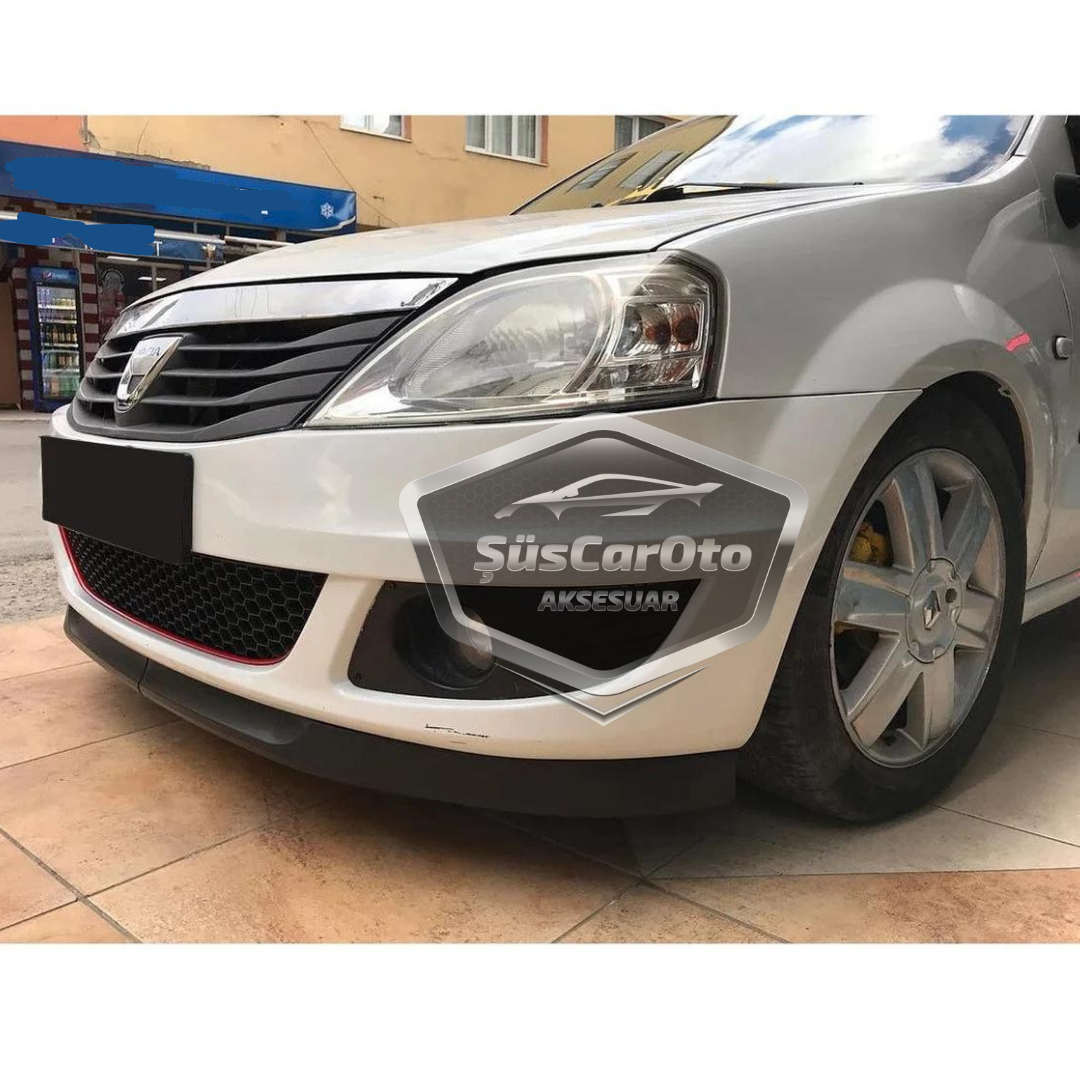 Dacia Logan 2009-2020 Uyumlu Üniversal Astra H lip Esnek Ön Lip 2 Parça Tampon Altı Dil Karlık Ön Ek image 3