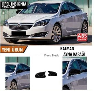 Opel İnsignia A 2008-2017 Batman Yarasa Ayna Kapağı Piano Black ABS Plastik image 0