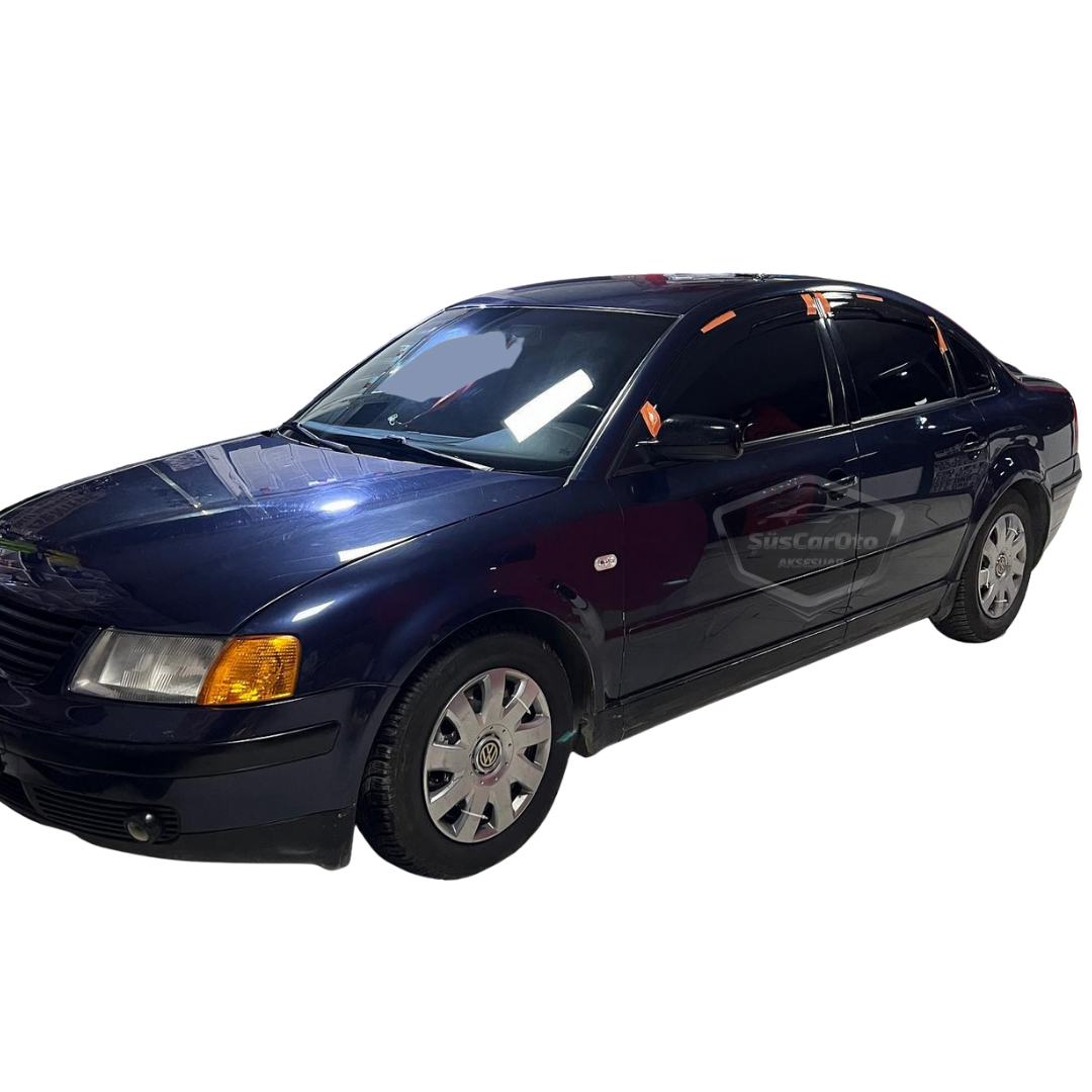 Vw Passat B5 - B5.5 1996-2005 Uyumlu Mugen Cam Rüzgarlığı Seti Piano Black 4'lü İthal image 7