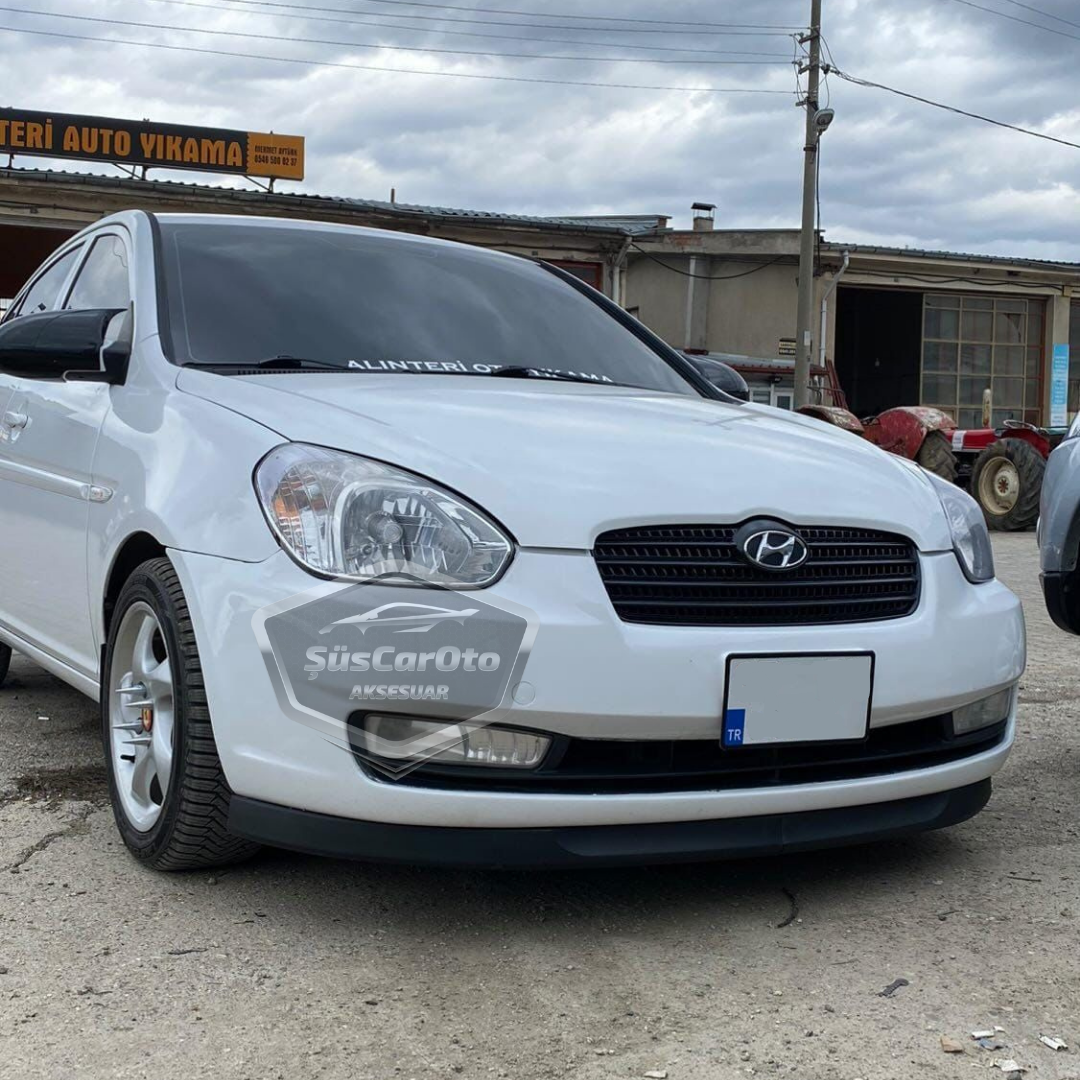 Hyundai Accent Era 2006-2012 Uyumlu Üniversal Astra H lip Esnek Ön Lip 2 Parça Tampon Altı Dil Karlık Ön Ek image 2