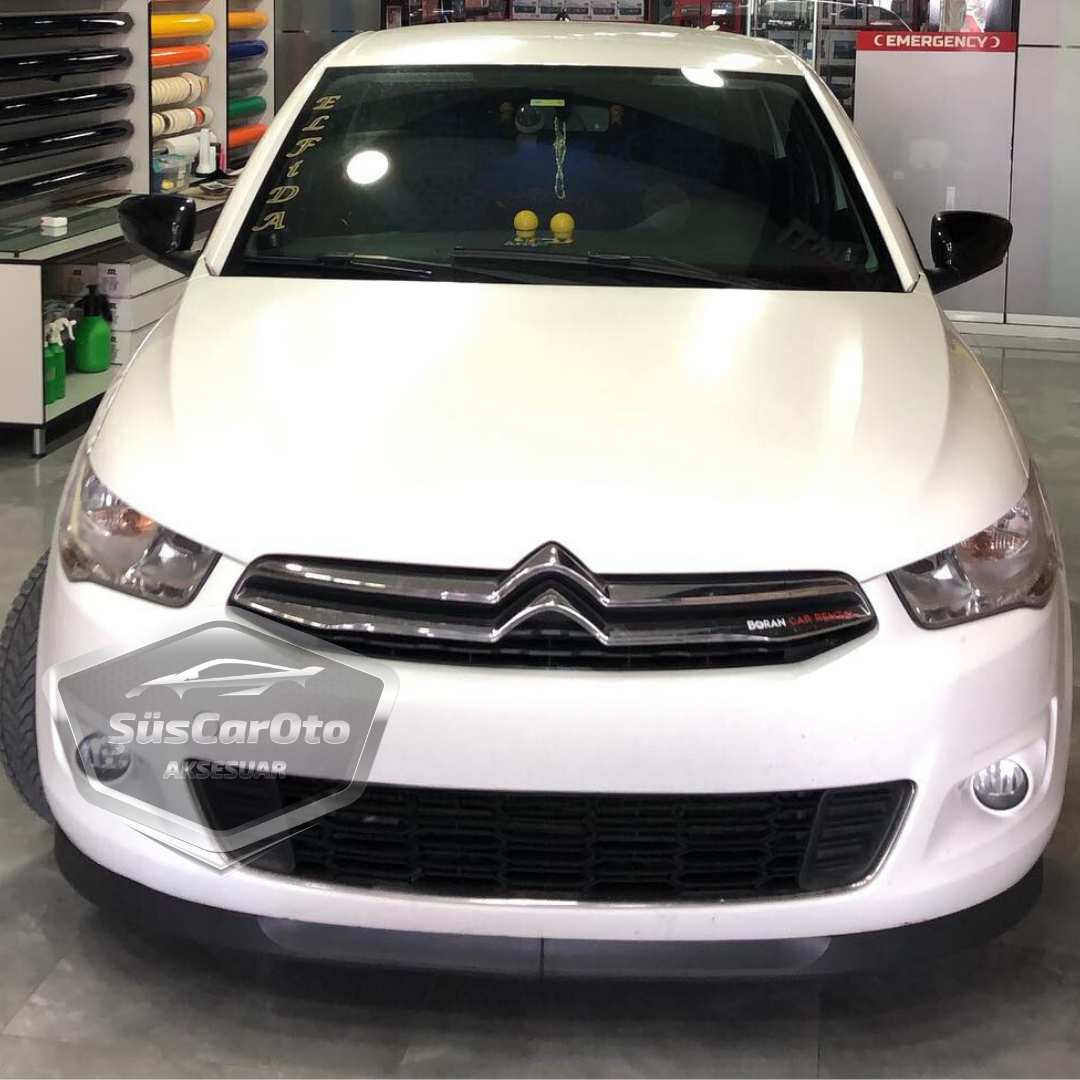 Citroen C Elysee 2012-2023 Uyumlu Üniversal Astra H lip Esnek Ön Lip 2 Parça Tampon Altı Dil Karlık Ön Ek image 3