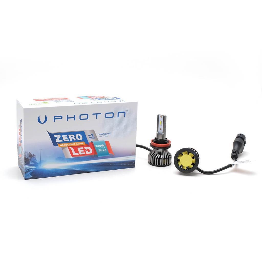Photon Zero +2 Plus Yeni Nesil Mini CSP Led Xenon Şimşek Etkili Soğutuculu Slim Zenon 6000K H11 image 1