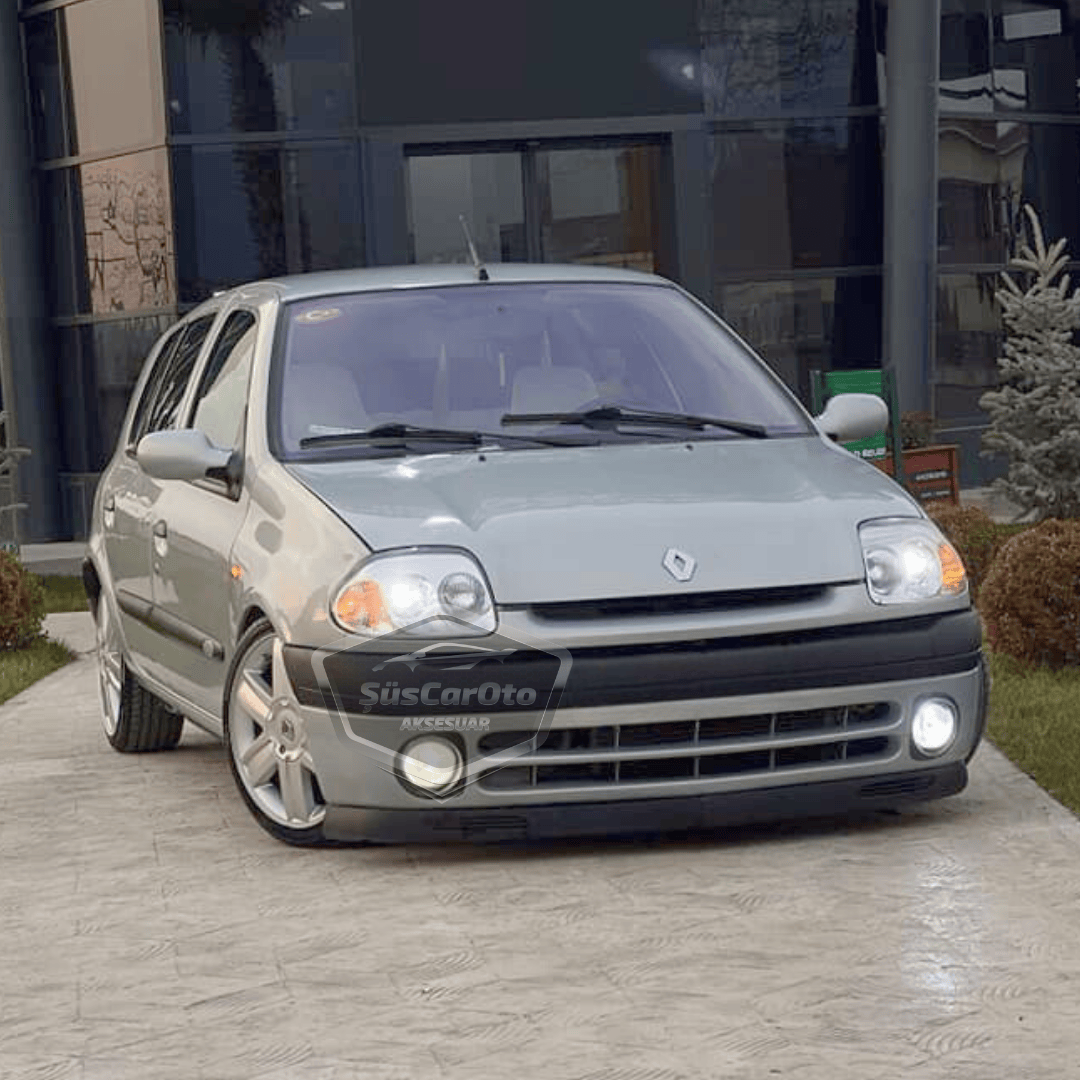 Renault Clio Symbol Hb&amp;Sedan 1998-2002 Uyumlu Üniversal V2 Laguna Lip Esnek Ön Lip 2 Parça Tampon Altı Dil Karlık Ön Ek image 4