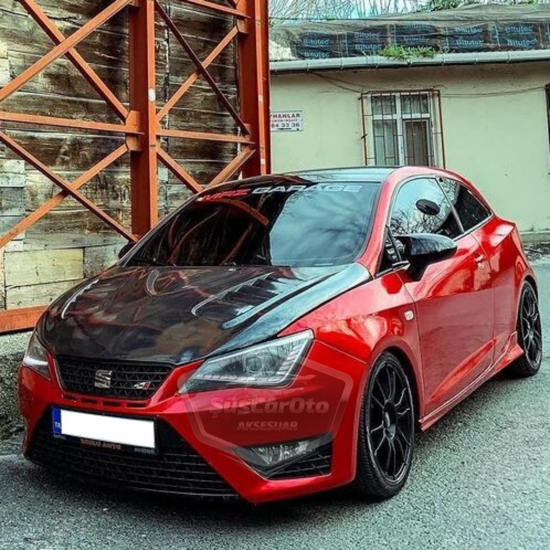 Seat İbiza MK4 2009-2017 Batman Yarasa Ayna Kapağı Piano Black ABS Plastik image 1