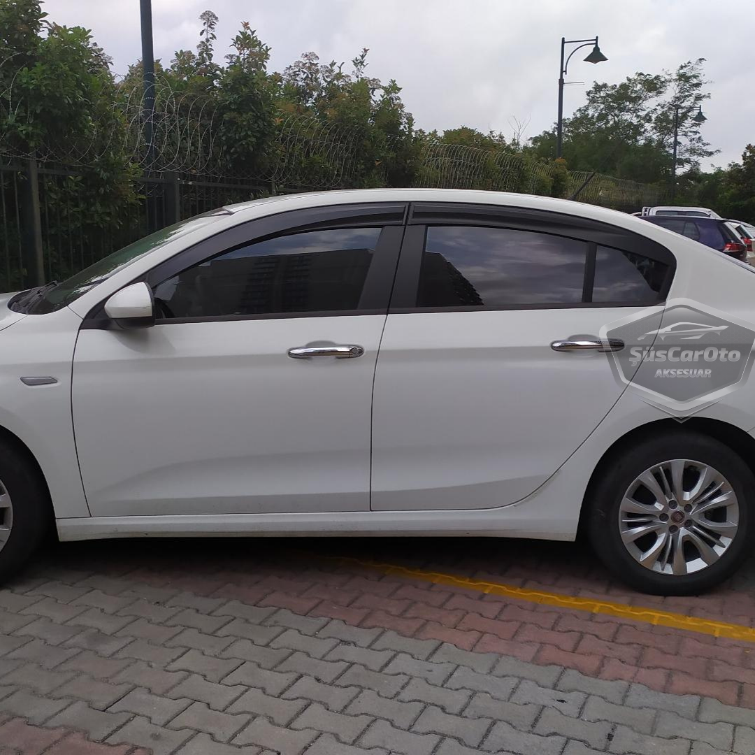 Fiat Egea Hb-Sedan 2015 Sonrası Mugen Cam Rüzgarlığı Seti 4'lü İthal image 4