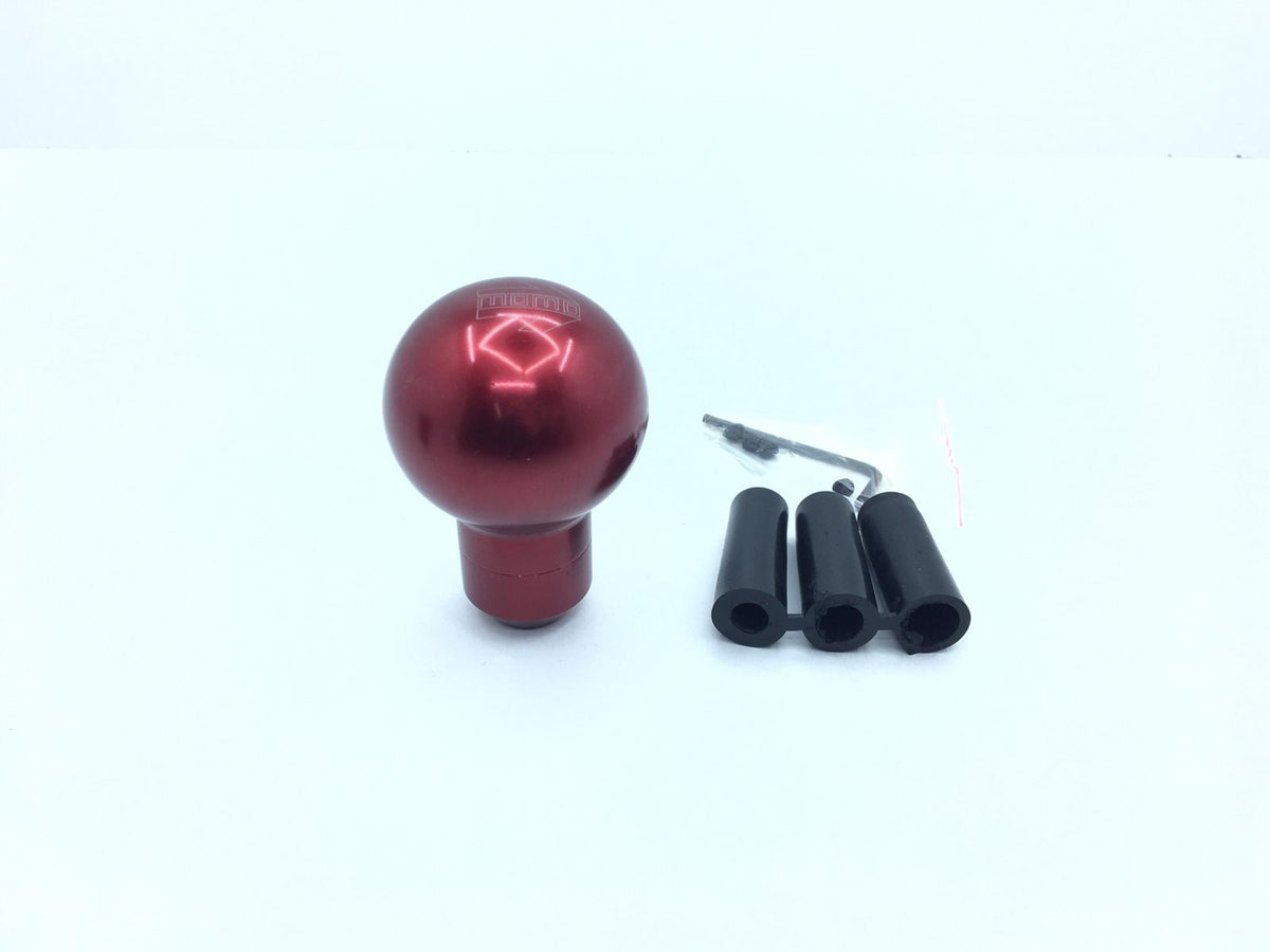 Momo Yuvarlak Metal Spor Vites Topuzu Aparatlı Üniversal Kırmızı image 1