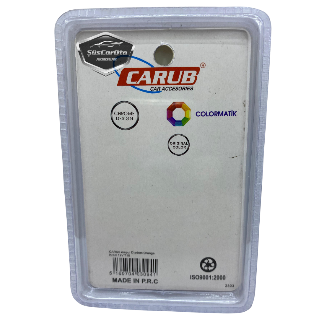 Carub Diadem Ampul Krom Amber Park Ampulü T10 WY5W 12V Turuncu Işık Colormatik 2'li Takım image 3
