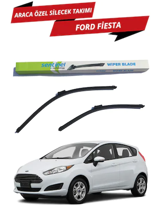 Ford Fiesta 2012-2017 Sentinel Araca Özel Muz Ön Silecek Takımı Sağ Sol image 0