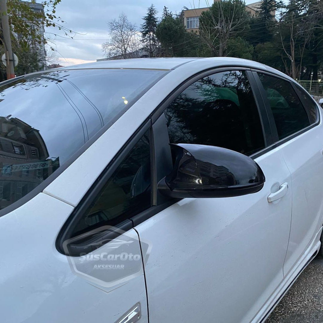 Opel Astra J 2009-2020 Batman Yarasa Ayna Kapağı Piano Black ABS Plastik image 1