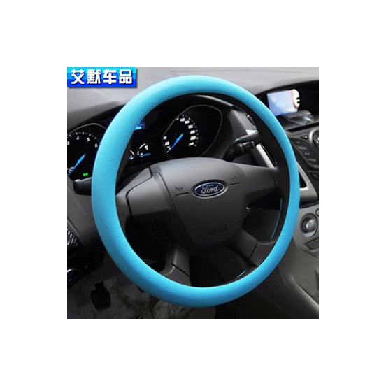 Carub Ultra İnce Kokusuz Mavi Silikon Direksiyon Kılıfı 36Cm-42Cm image 1