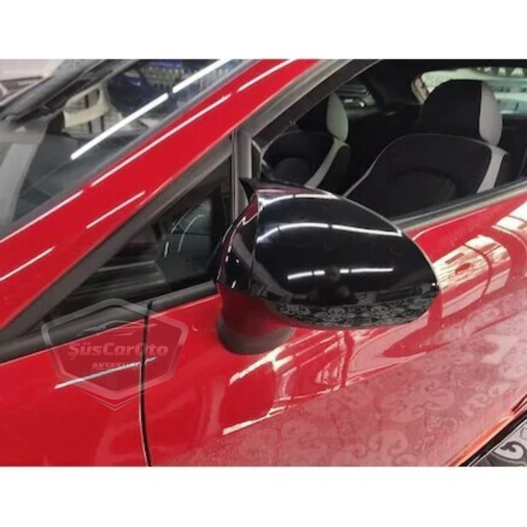 Seat İbiza MK4 2009-2017 Batman Yarasa Ayna Kapağı Piano Black ABS Plastik image 3