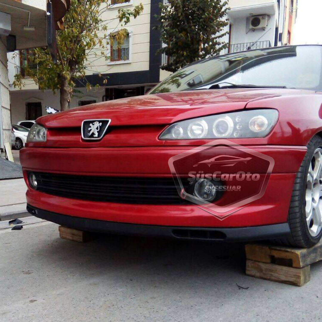 Peugeot 306 1993-2002 Uyumlu Üniversal Laguna Lip Esnek Ön Lip 2 Parça Tampon Altı Dil Karlık Ön Ek image 2